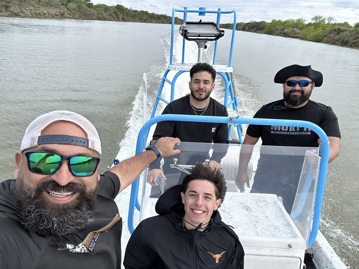 Day out on the water with the boys!! Getting ready for some fishing. 🎣 🚤 <a href="/TanyaLGarza/">Tanya L. Garza</a> <a href="/katiegarza_03/">Katie Garza</a>