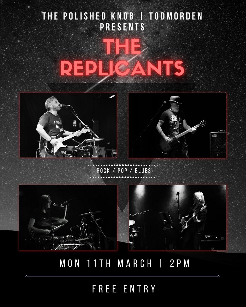 Today we make our debut at #thepolishedknob in #todmorden 2pm! Join us for #mondayclub 
@paddyohareuk <a href="/CharlieRachaelK/">Charlie Rachael Kay</a>