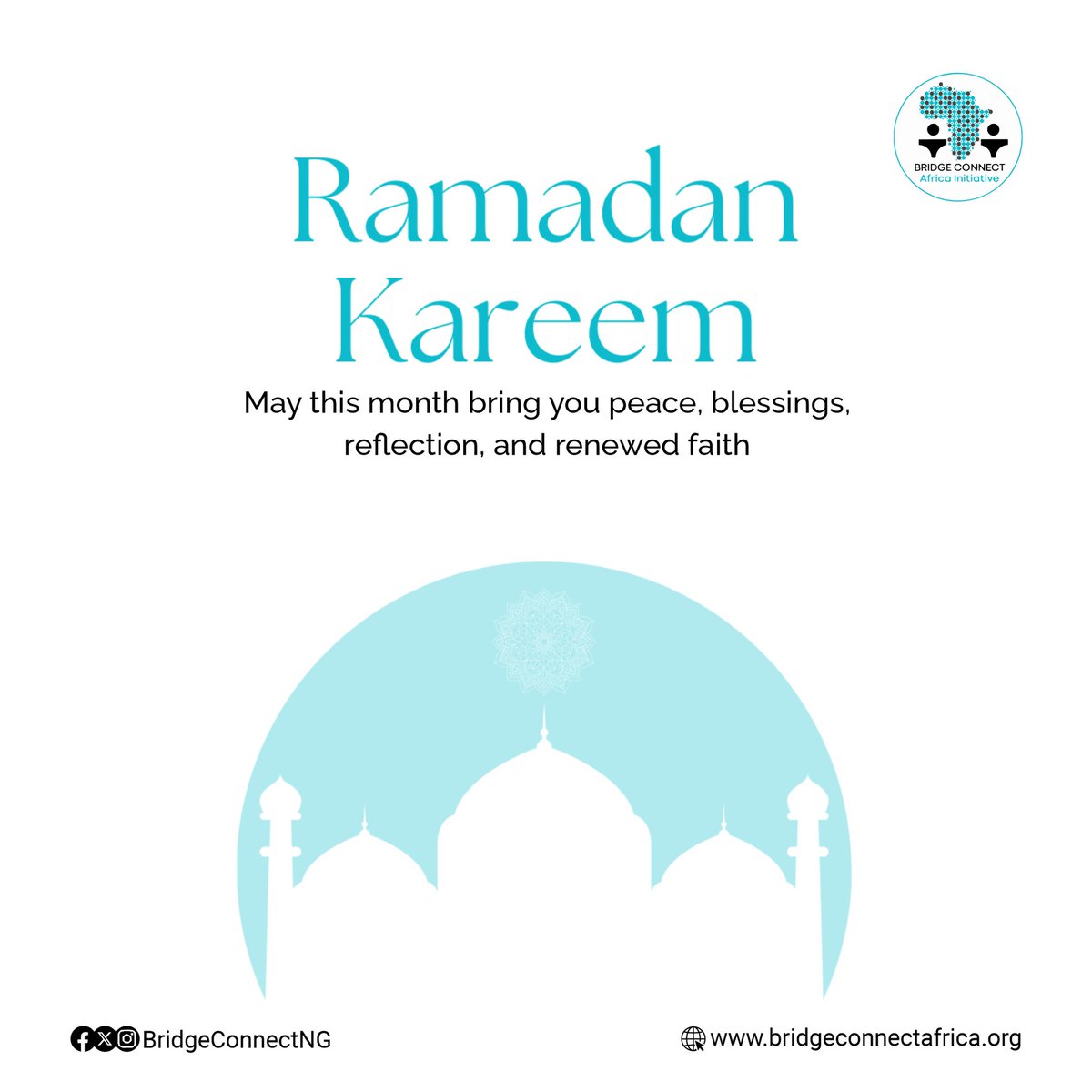 May this blessed month of Ramadan bring you peace, joy, and countless blessings. Ramadan Kareem from all of us @bridgeconnectng 🌙✨ #RamadanKareem #Blessings #Peace