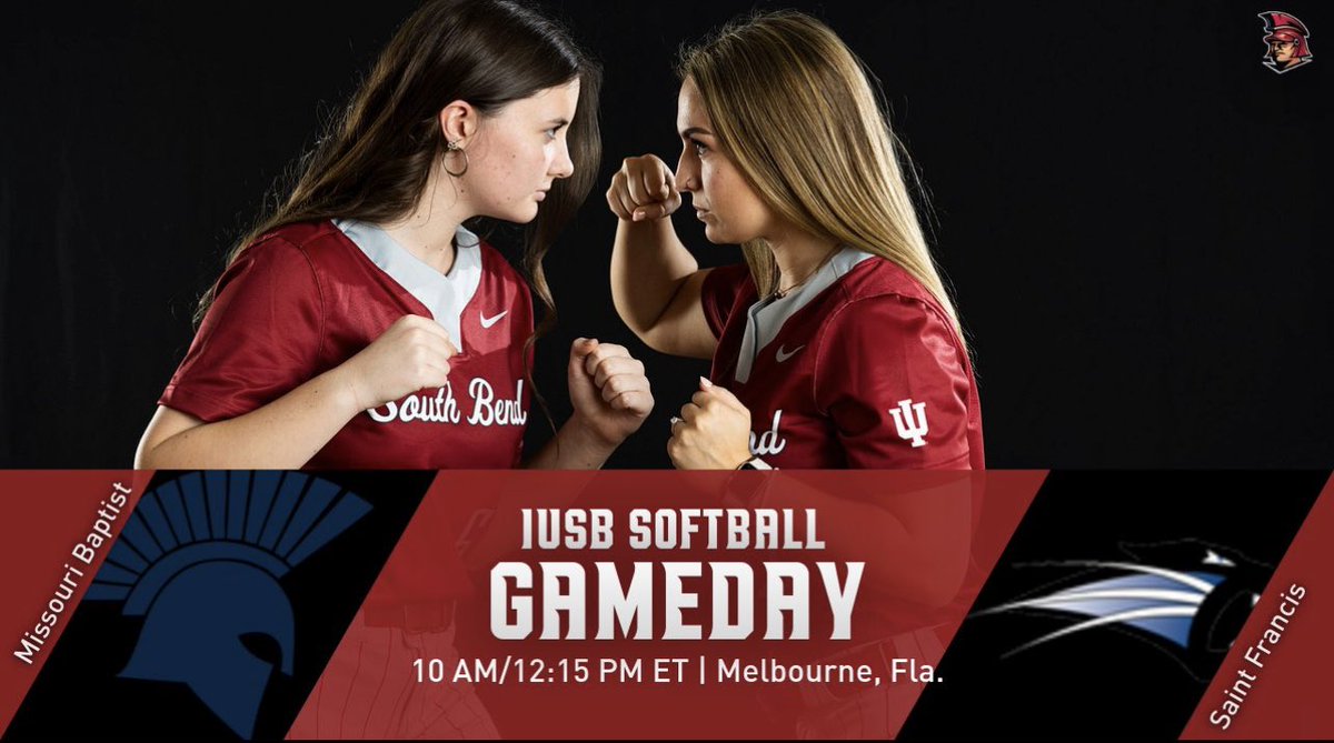 Titans softball continues play in Florida with another doubleheader!

Game 1
🥎: IU South Bend 🆚 Missouri Baptist University 
⏰: 10 AM ET
📺: bit.ly/IUSBMBULV