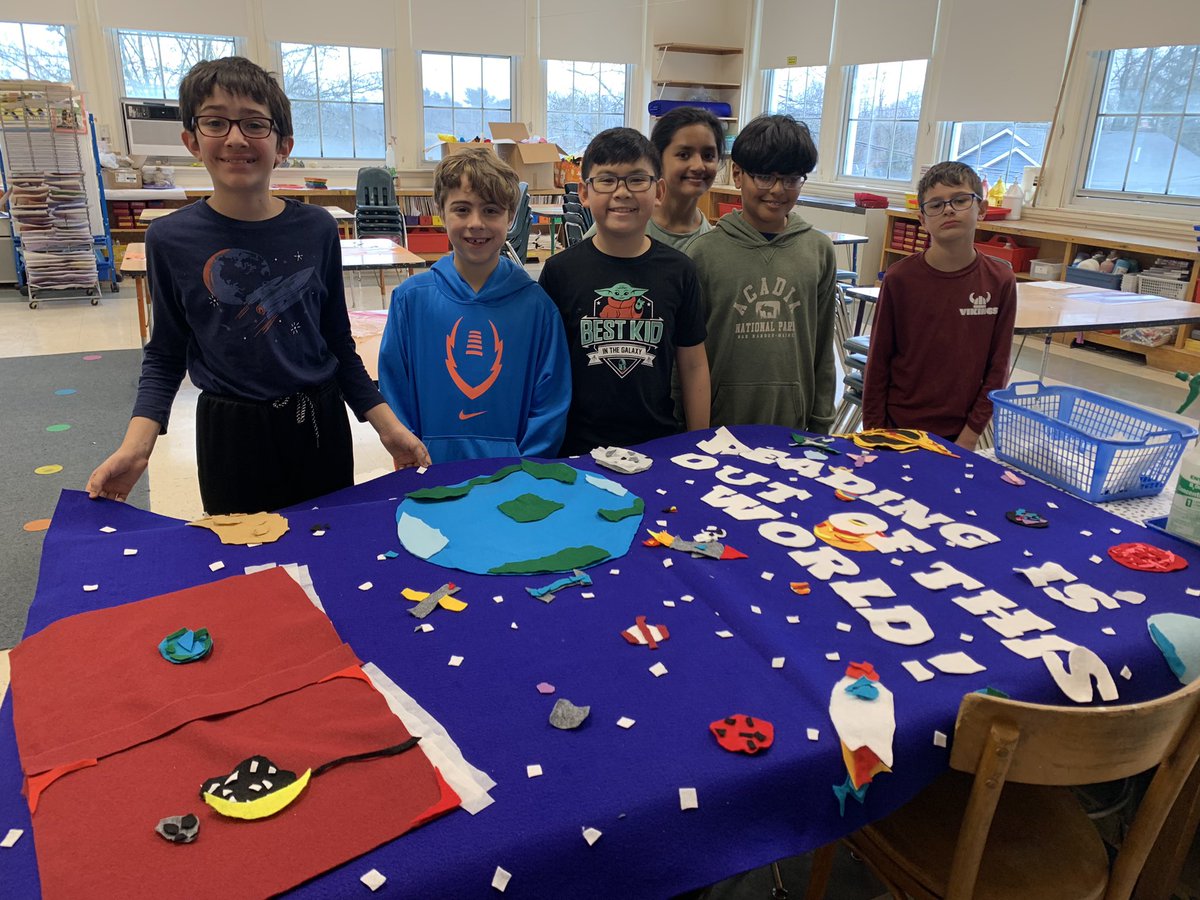 Thank you 5th Grade Art Club for collaborating &amp; creating the Reading Celebration Banner! <a href="/NSArts1/">North Shore Fine & Performing Arts</a>