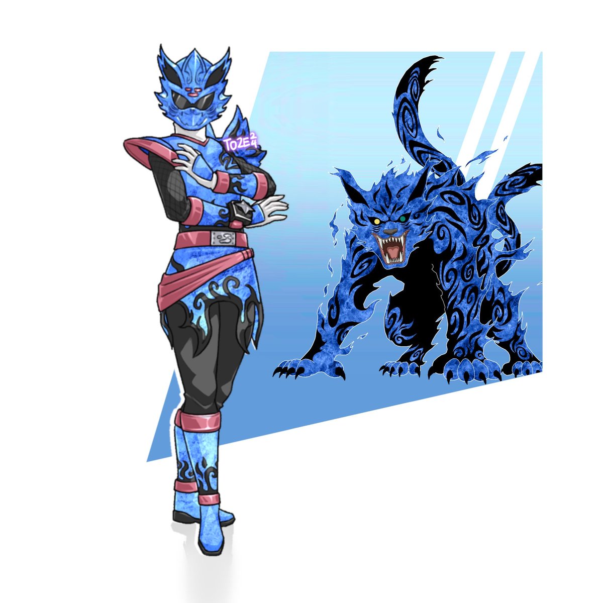 RhafToze's tweet photo. Bijuu Sentai Matatabi https://t.co/2SyKvXDURS