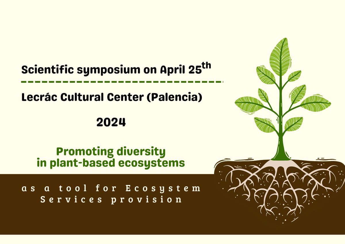 Registration open for the 𝐬𝐜𝐢𝐞𝐧𝐭𝐢𝐟𝐢𝐜 𝐬𝐲𝐦𝐩𝐨𝐬𝐢𝐮𝐦 'Promoting  Diversity in Plant-Based Ecosystems as a Tool for Ecosystem Services  Provision'.

Let's join us!! 🌳
#EscaleraExcelencia  #somosIUFOR #Forestry 

eventos.uva.es/113391/detail/…
