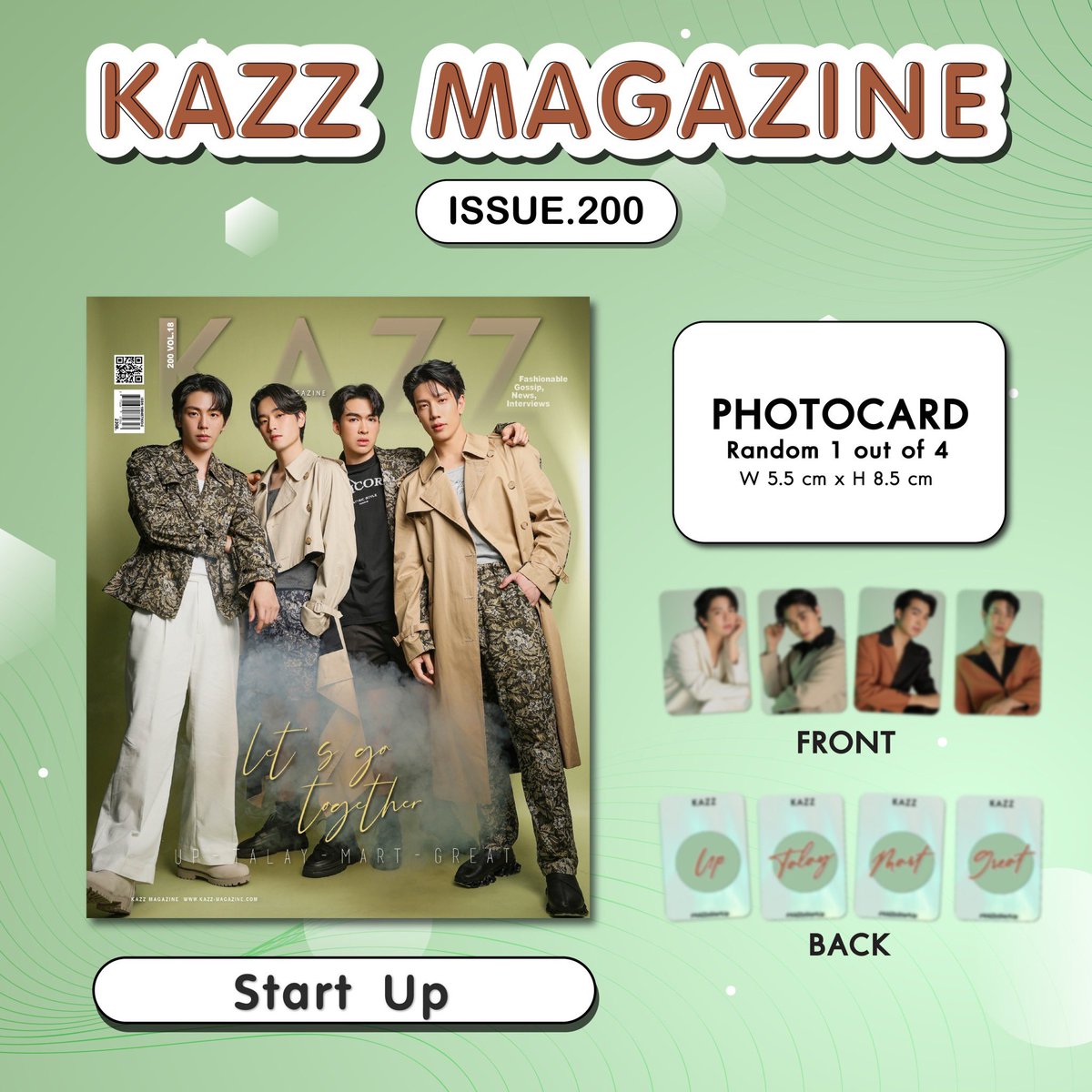 Kazzmagazine's tweet photo. #KAZZxStartUp #StartUp
Let’s go Together with KAZZ MAGAZINE issue.200 ❤️‍🔥

#KAZZMAGAZINE https://t.co/PcvJoByGlq