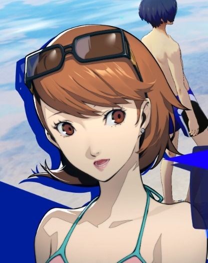 “ Hey! Glad you could make it, it's not everyday I get to wear a bikini! ”