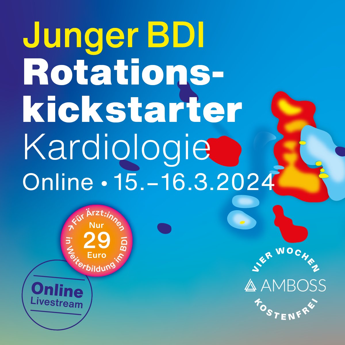 <a href="/DjawidHashemi/">Djawid Hashemi</a> und ich laden zum nun 3. <a href="/BDI_eV/">BDI</a> Rotationskickstarter Kardiologie ein. Hier gehts um Basics und Praktisches, die jedem Rotanden oder Interessierten den Einstieg in die Kardiovereinfachen sollen. <a href="/YoungDgk/">Young DGK</a> 

Hier gehts zur Anmeldung: shorturl.at/huwZ5