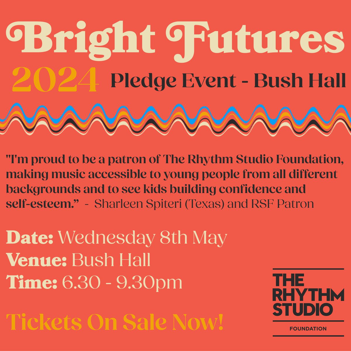 Tickets on sale now for a great night of music at our fabulous Bright Futures 2024 fundraising event at @Bushhallmusic - Please consider making a donation if you can’t make it! Get your tickets here: ww2.emma-live.com/brightfutures2…