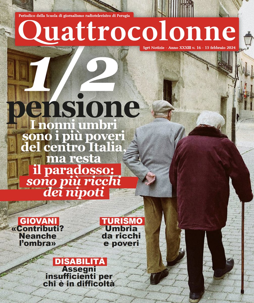BREAKING!🗞💥
Online Quattro Colonne #16 e #17
Periodici realizzati con le studentesse e gli studenti della Scuola di Giornalismo Radiotelevisivo di Perugia.
.
Se volete sfogliare i numeri potete farlo qui👇🏻
l.facebook.com/l.php?u=https%…
.
e qui 👇🏻
l.facebook.com/l.php?u=https%…
