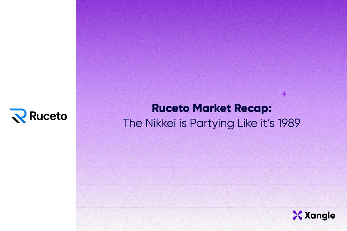 [<a href="/RucetoResearch/">Ruceto</a>] Ruceto Market Recap: The Nikkei is Partying Like it’s 1989

xangle.io/en/research/de…

Two major questions that arise from Bitcoin’s massive week and month are 1) will this continue, and 2) how will this affect altcoins?

The cheap yen and foreign investment have