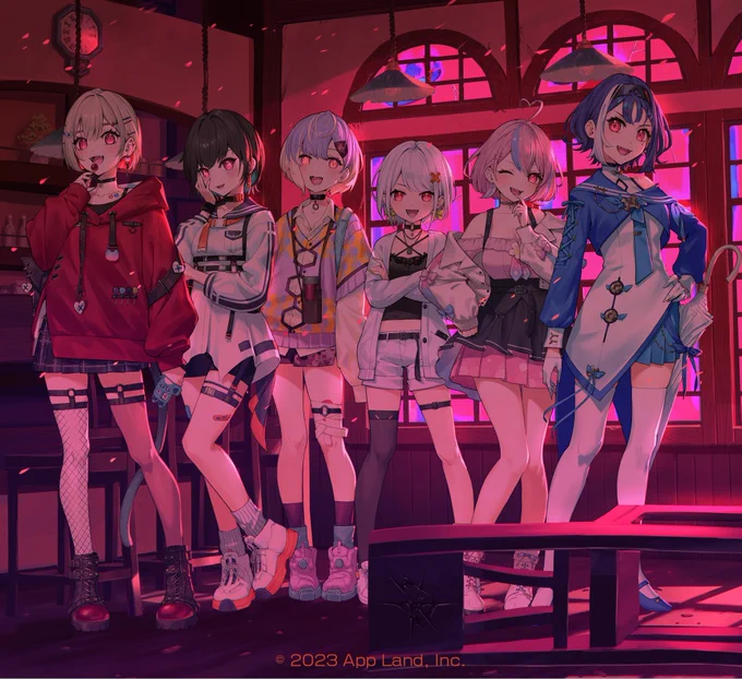 【おしらせ!】ぶいぱい 1st LIVE～百鬼夜行～のグッズお写真を撮らせていただきました!前回のキービジュと打って変わってダークでキュートなヴァンパイアモードのぶいぱいメンバーですグッズもゲットしてライブも盛り上がりましょ～～!#ぶいぱい3Dお披露目 #ぶいぱい百鬼夜行 