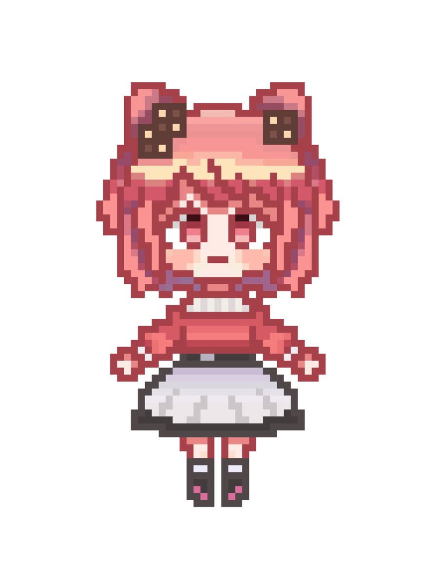 ドット絵のあさんバージョン!!! #ぴちあーと #のあさん #からぴち