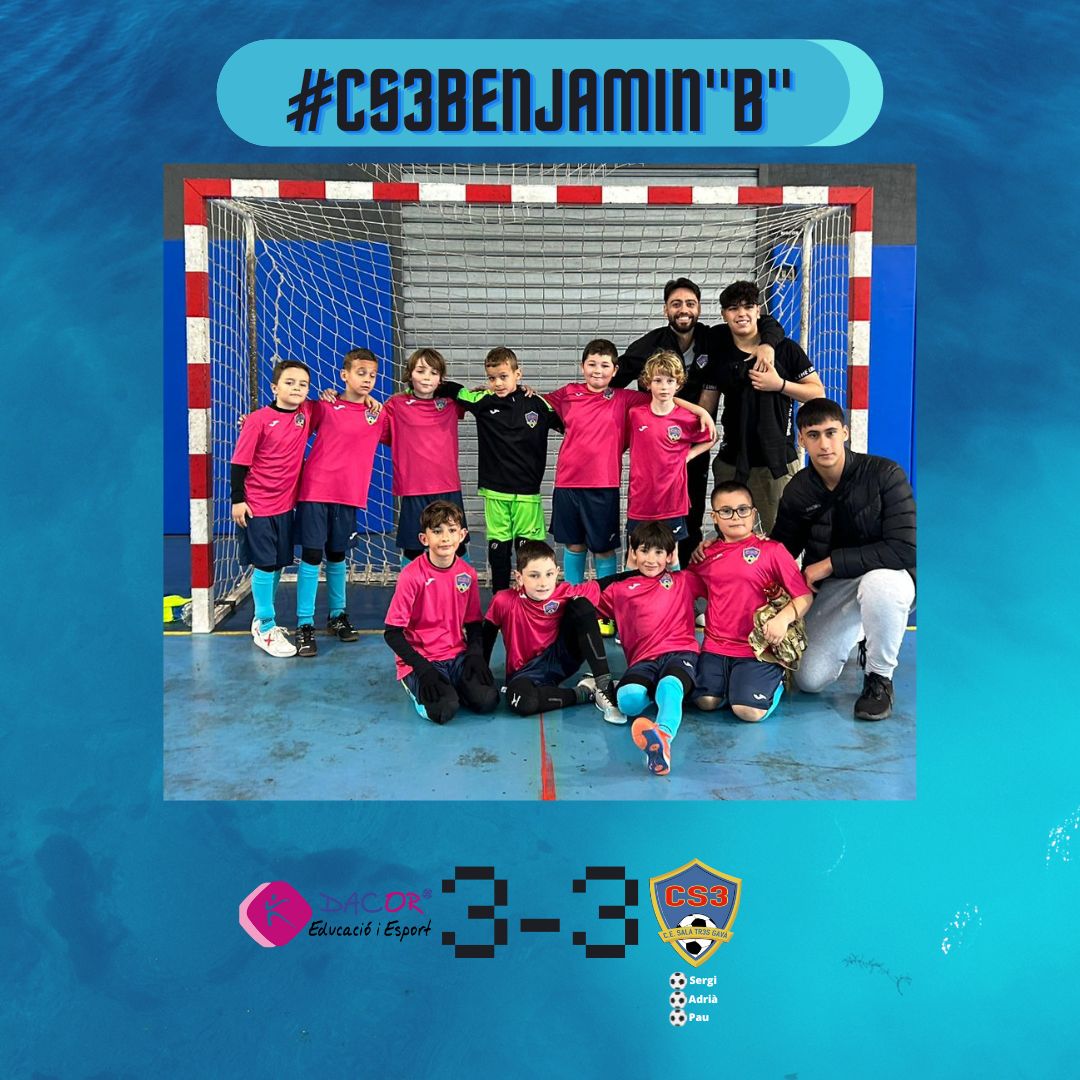 🔵#CS3𝐁𝐞𝐧𝐣𝐚𝐦𝐢𝐧"𝐁"

➡️Nuestro 𝐁𝐞𝐧𝐣𝐚𝐦𝐢𝐧"𝐁" consigue un importante empate fuera de casa.

#UNIVERSCS3 #CS3Base #CS3 #SalaTr3sGava