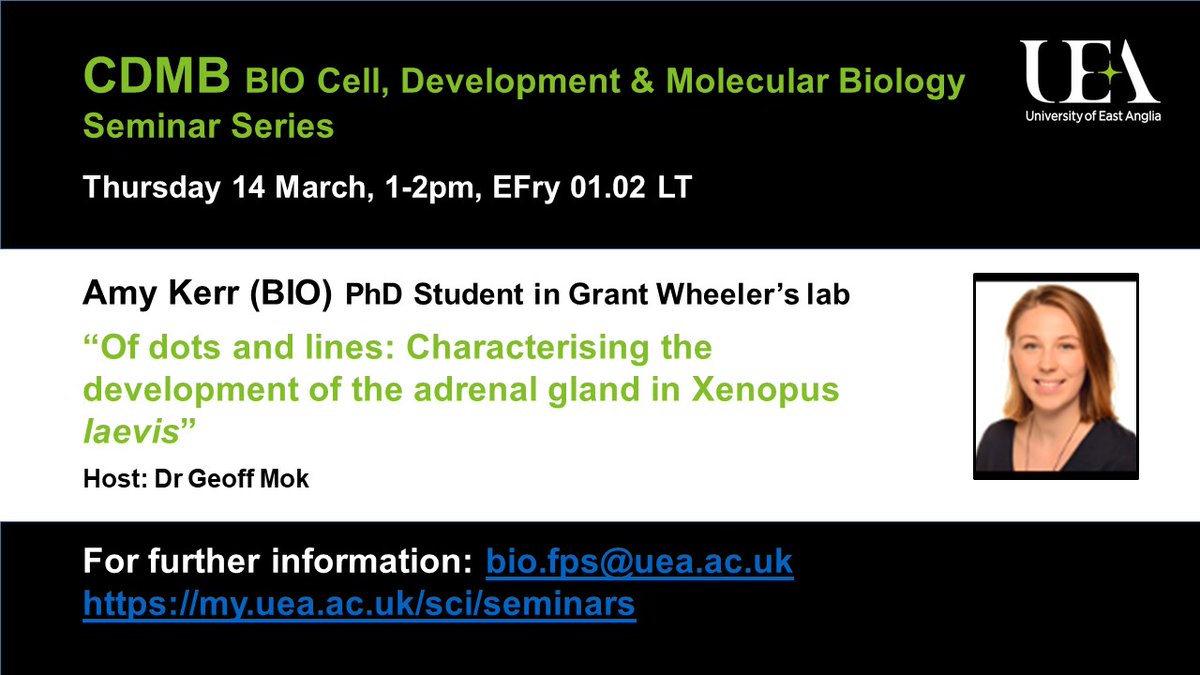 Thursday’s CDMB at 1pm is with @MacleodKerr and our host @gifaymok See you there! #BIOcdmbseminars #UEAScience
