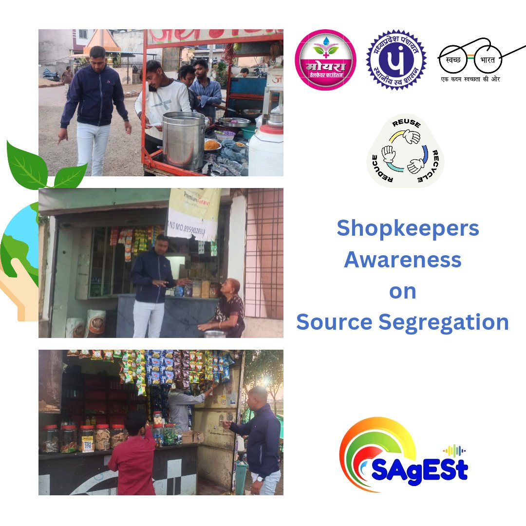 sagestorg's tweet photo. Segregation at source awareness program with shopkeepers of Sulawad Village. Org SAgESt doing efforts with the help of Moira Welfare foundation to make Sulawad model Village in cleanliness
@narendramodi @JansamparkMP @jansamparkdhar @collectordhar
@swachhbharatgrameen https://t.co/7b6VfEKLC6