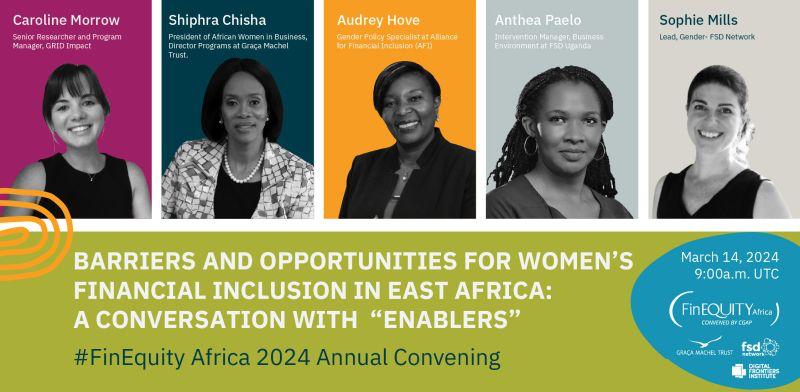 fsduganda's tweet photo. We are excited as our Intervention Manager, Business Environment @AntheaPaelo will be part of a panel in this insightful discussion during the upcoming “#FinEquity Africa 2024 Annual Convening”.

@FinDevGateway 
@CGAP 
@FSD_Network 
@DFIdotorg 
@FinEquityGlobal https://t.co/kxtVWMfwbg