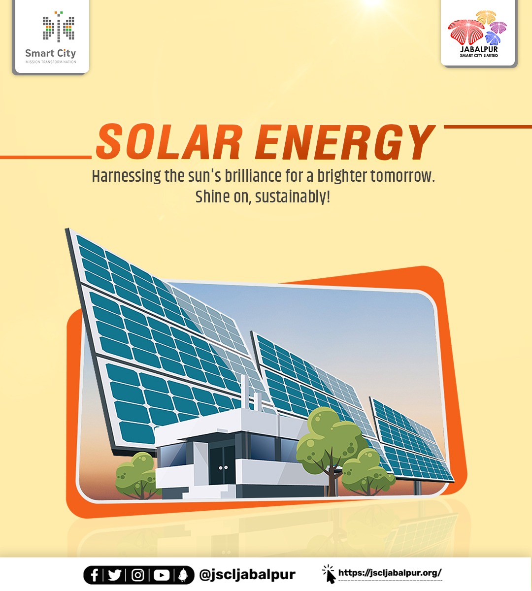 jscljabalpur's tweet image. Harnessing the sun's brilliance for a brighter tomorrow. Shine on, sustainably! ☀️🌍 

#SolarInnovation #CleanEnergyRevolution