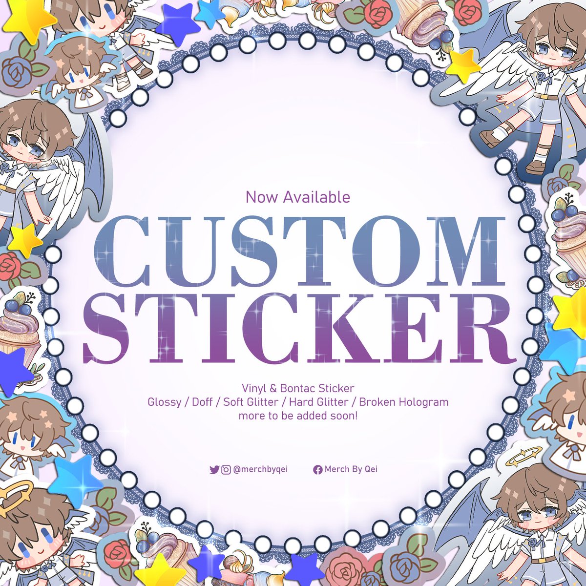 merchbyqei's tweet photo. New product added! You can now order custom sticker on Merch by Qei! 👀✨

Langsung klik link di bio untuk info selengkapnya yah! We can't wait to have your order 🥰 Yuk cetak stikermu di Merch by Qei sekarang 😍😍😍

#merchbyqei #stikercustom #cetakstikercustom #cf18 https://t.co/btr3insrY4