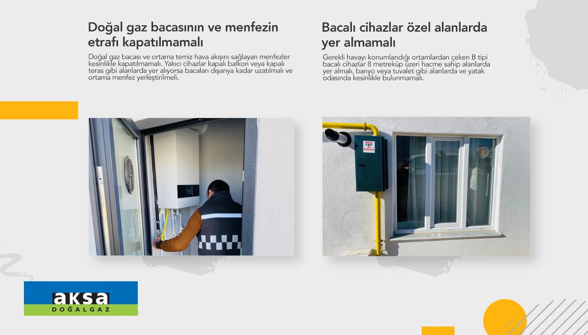 Doğru kullanıldığında diğer yakıtlara göre çok daha güvenli olan doğal gazı kullanırken nelere dikkat edilmeliyiz? İstenmeyen durumlarla karşılaşılmaması ve emniyetli kullanım için dikkat edilmesi gerekenleri ve önerilerini sıraladık.

#AksaDoğalgaz #Güvenlidoğalgaz