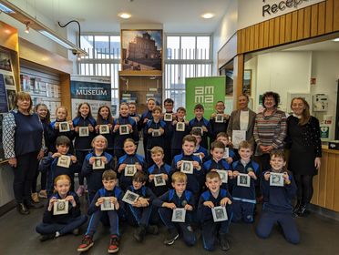 nmdmuseums's tweet image. Newry &amp;amp; Mourne Museum hosted a printing and etching workshop in partnership with @AmmACentre. Artists Mary and Anne guided the children from Kilkeel, Mullaghbawn and Hilltown through the worskhop exploring illustration, salt-water etching and traditional printmaking. #art