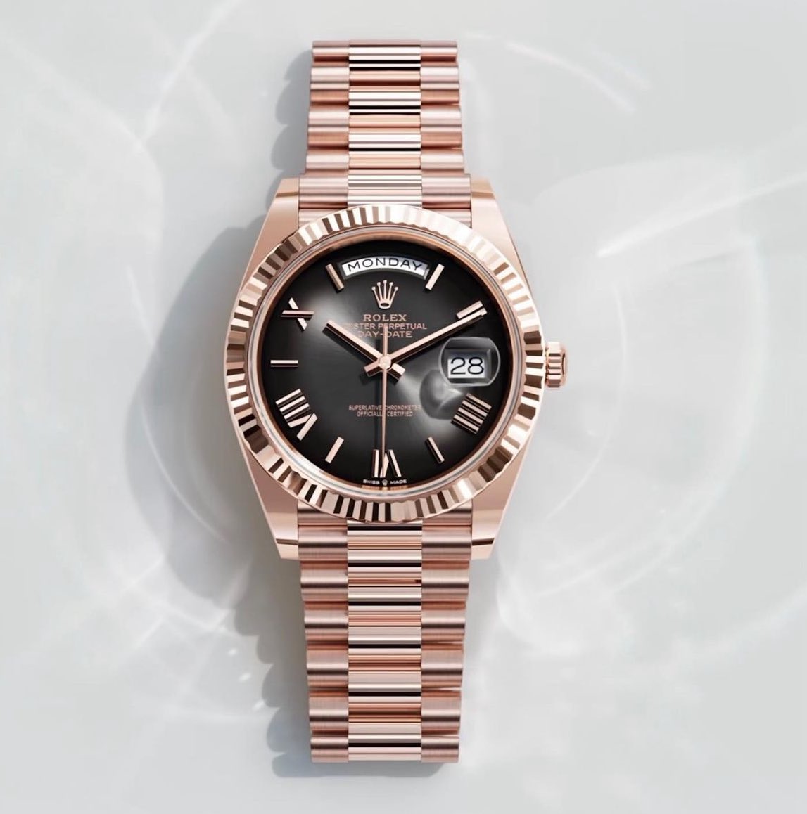 New Rolex Release!!! Commemorating The 96th Academy Awards..Rolex unveils the new Day-Date 40mm with a Smoked Slate Dial