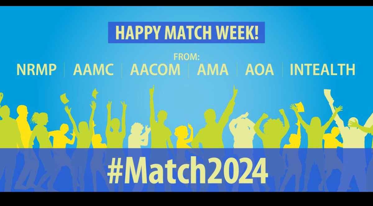 '🎉 It's Match Week for med students! 🏥💼 Sending positive vibes to all those waiting for their residency match. Remember, wherever you land, you've worked hard and are destined for greatness! 💪💫 #MatchWeek #Residency #FutureDoctors'