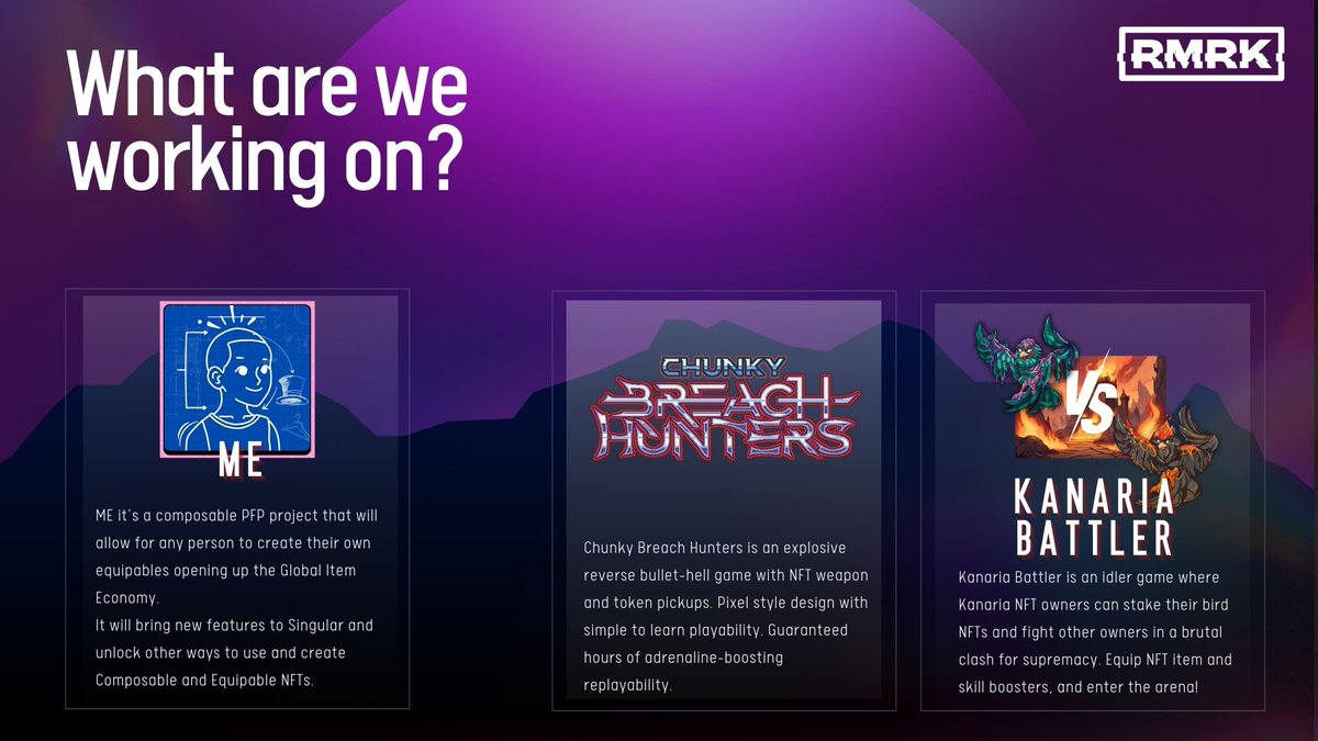 We've heard your requests for a peek behind the curtain, and we're excited to start sharing more about what's cooking. 👩‍🍳

We're currently neck-deep in 3 incredible projects (among other things) that  have us bursting with energy. ⚡️

More details soon!

#NFT #gaming #pfp