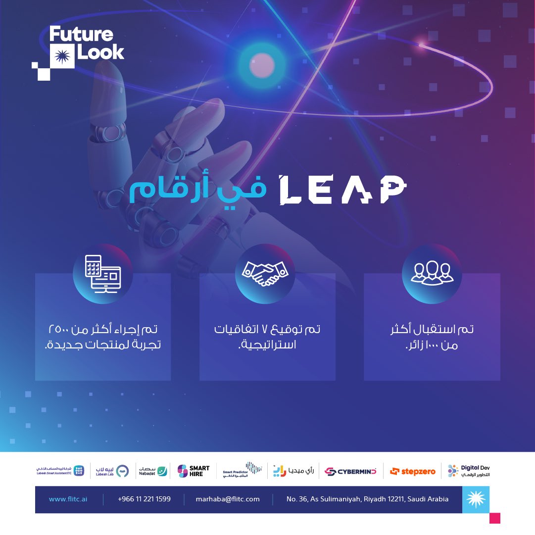 Leap في أرقامLeap in numbers#futurelook #leap2024 #riyadh