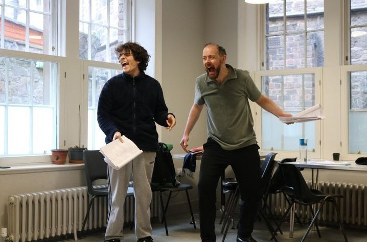 fionnews's tweet photo. Fionn Whitehead during Class Act rehearsals a few weeks ago https://t.co/BRptV7eRob