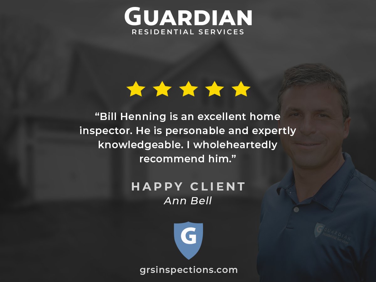 👍 Bill Henning shines as an outstanding home inspector! 🏡 His friendly demeanor and expert knowledge make every inspection a breeze. 💼 Clients like Ann wholeheartedly endorse his services. 🌟 Thanks a million, Ann, for the stellar 5-star review! #HomeInspectorExcellence