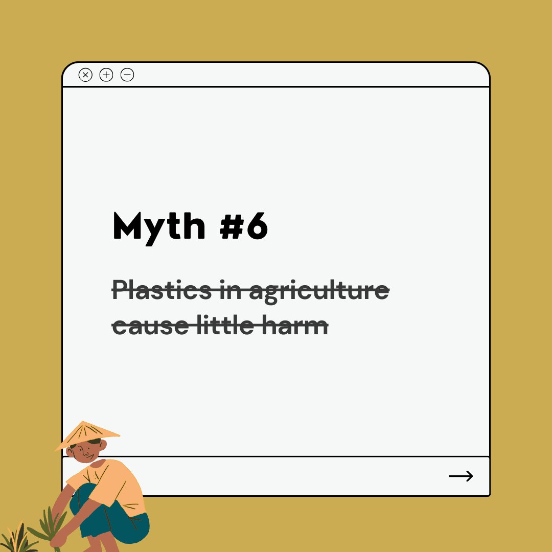 GhanaNPAP's tweet photo. #DebunkingPlasticsMyth 6!!
We explore the use of plastics in #agriculture and debunk the idea that they cause little harm.
#plasticaction #npap #worldeconomicforum #ghananpap #ghana #plastics #ghana #myths https://t.co/acXeelWHXG