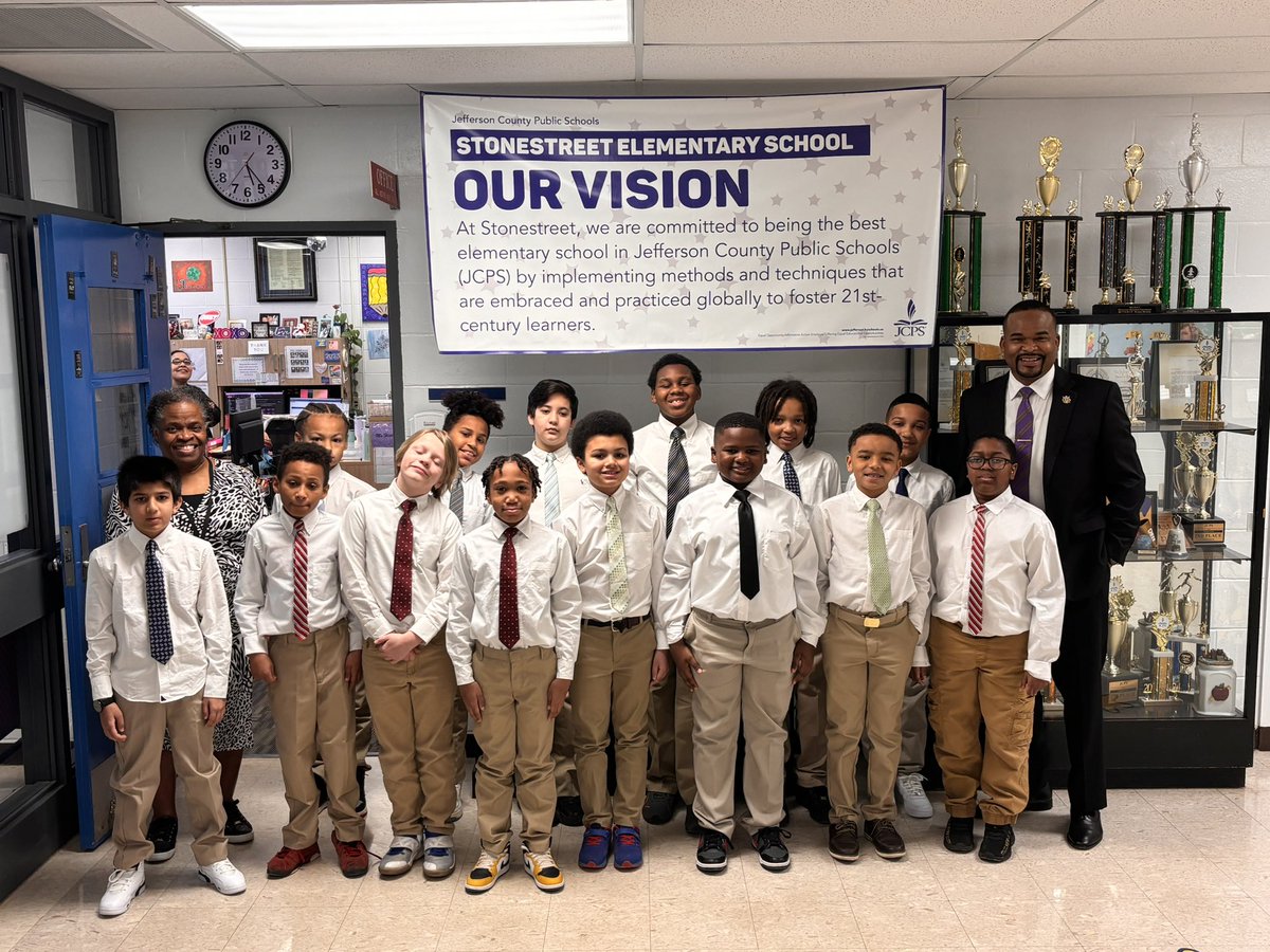 Our Men of Quality are off to visit the University Of Louisville’s Student Activities Center! Thank you Mr. Trowell and Mrs. Anderson!