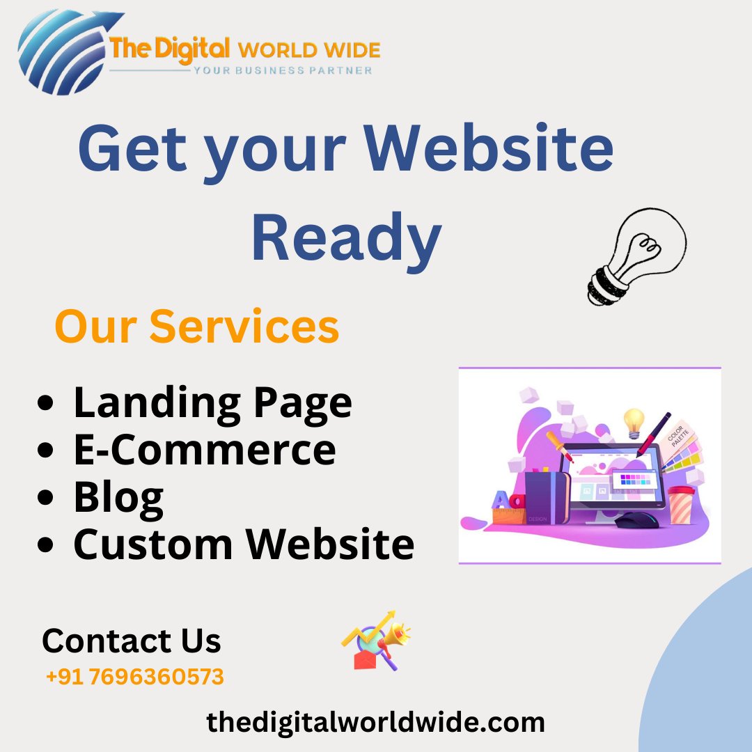 in_digitalworld's tweet photo. 'Get Your Website Ready' is your gateway to a professional and polished web presence. Our marketing team can help increase your business leads. Our advanced marketing strategies will drive relevant and genuine traffic to your website. Contact us at 769-6360573 https://t.co/NjSCVBKH4k