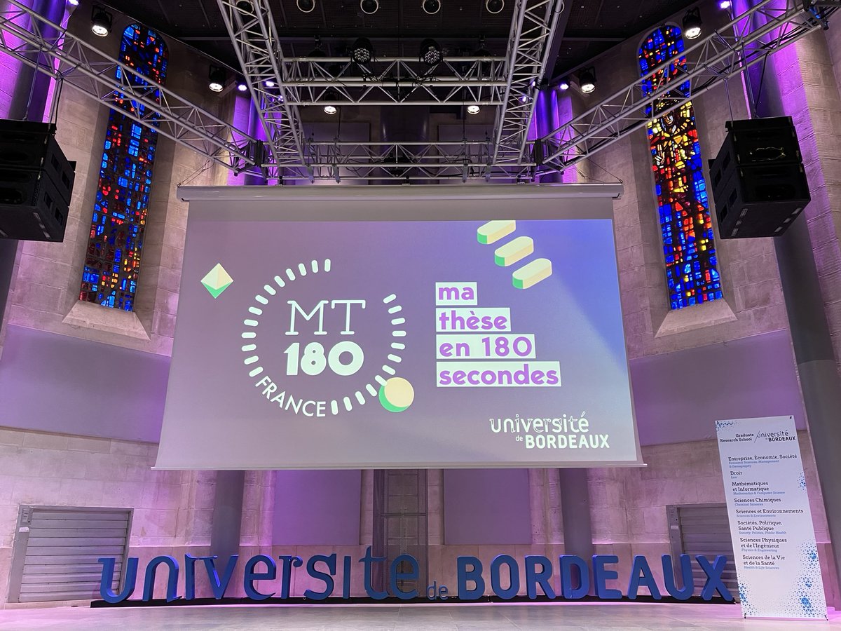 [MT 180] - Science société 📣Ce 11/03 c’est la demi-finale à @univbordeaux @INRAE_NA_BDX est partenaire! 👏🏻Bravo à tous les candidats Événement accessible en entrée libre et gratuite 🕧13h30 à 17h 📍Agora à Talence #sciences #decouverte