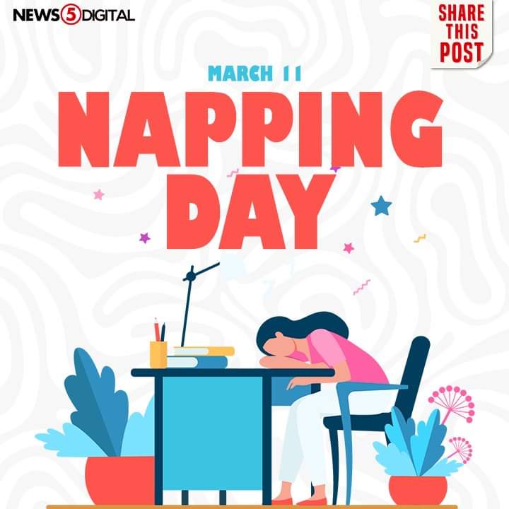 News5PH's tweet photo. Nakapag-#powernap na ba ang lahat?

Mabisang paraan ang "power nap," o pagtulog ng nasa 10-30 minutes, para mabawasan ang pagod at stress, higit na makapag-focus, at magpaganda ng ating mood, ayon kay Dr. Shelby Harris ng Montefiore Medical Center. https://t.co/VWrYRQEnp5