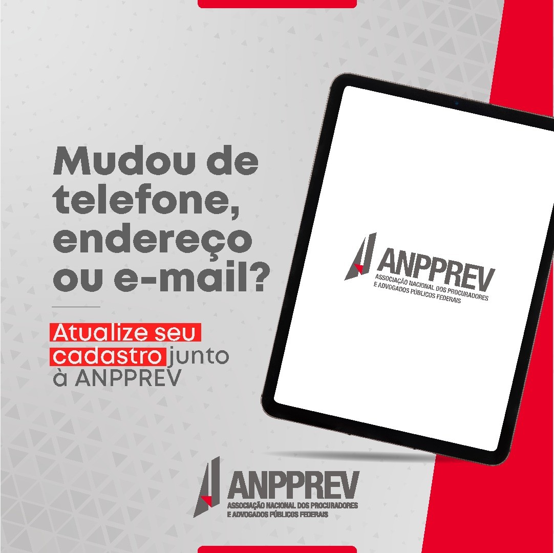 ANPPREVNACIONAL's tweet photo. A ANPPREV mantém contato constante com os associados. Para que essa comunicação seja eficiente, é necessário que os dados cadastrais estejam atualizados.
Clique aqui https://t.co/kJQ4RIbE90 e saiba como atualizar seu cadastro.
#anpprev #anpprevnacional #advocaciapúblicafederal https://t.co/OY0JLOdack