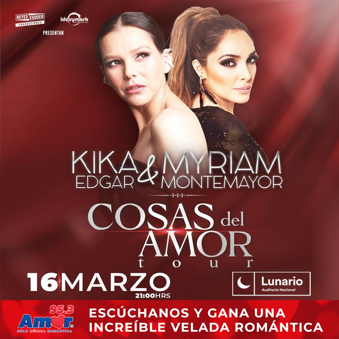 #CDMX No te puedes perder a dos talentazos unidos en un concierto único. 🎶 ❤ ¡Tenemos boletos para ver a @KikaEdgar y @MyriamMonteCruz! 🎟️ Regístrate aquí y participa: ul.ink/1HKQ0a