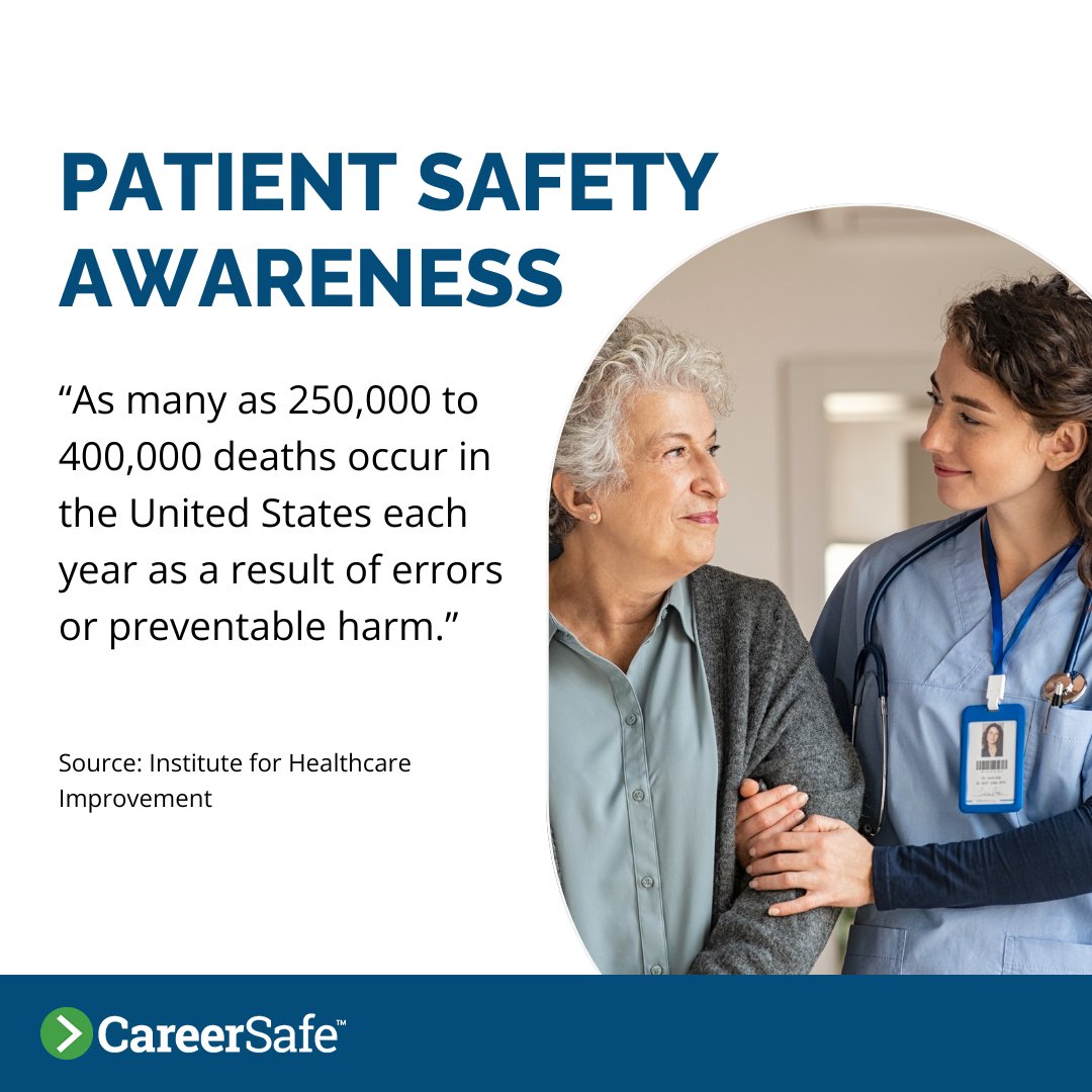 Patient safety is top of mind for our company. That's why we offer a healthcare-focused OSHA course to provide training on the recognition, avoidance, and prevention of safety and health hazards in workplaces. #PatientSafetyAwarenessWeek

Source: bit.ly/3TtDuSf