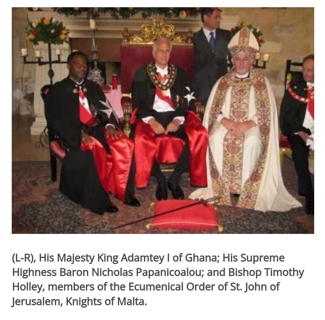 modernghana.com/news/205185/gh… King Adamtey 1 of Ghana is a the member of Knights of Malta.