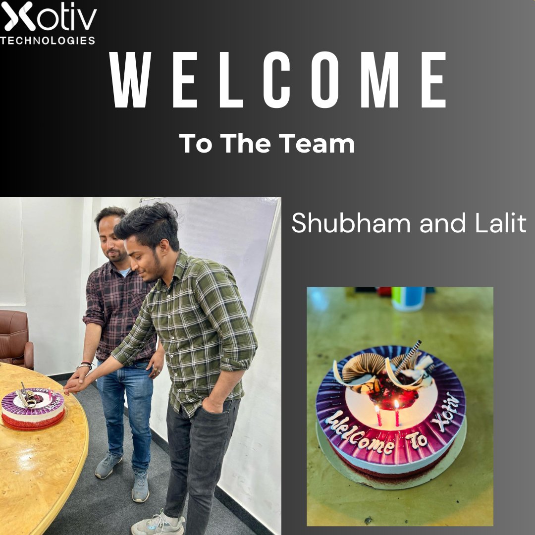 xotiv_tech's tweet photo. As you embark on this new chapter with Xotiv Technologies, may your coding adventures be filled with creativity, collaboration, and continuous learning. Welcome Shubham and Lalit to the vibrant world of web development – your expertise is a valuable addition to the team! https://t.co/NZGBOKizTz