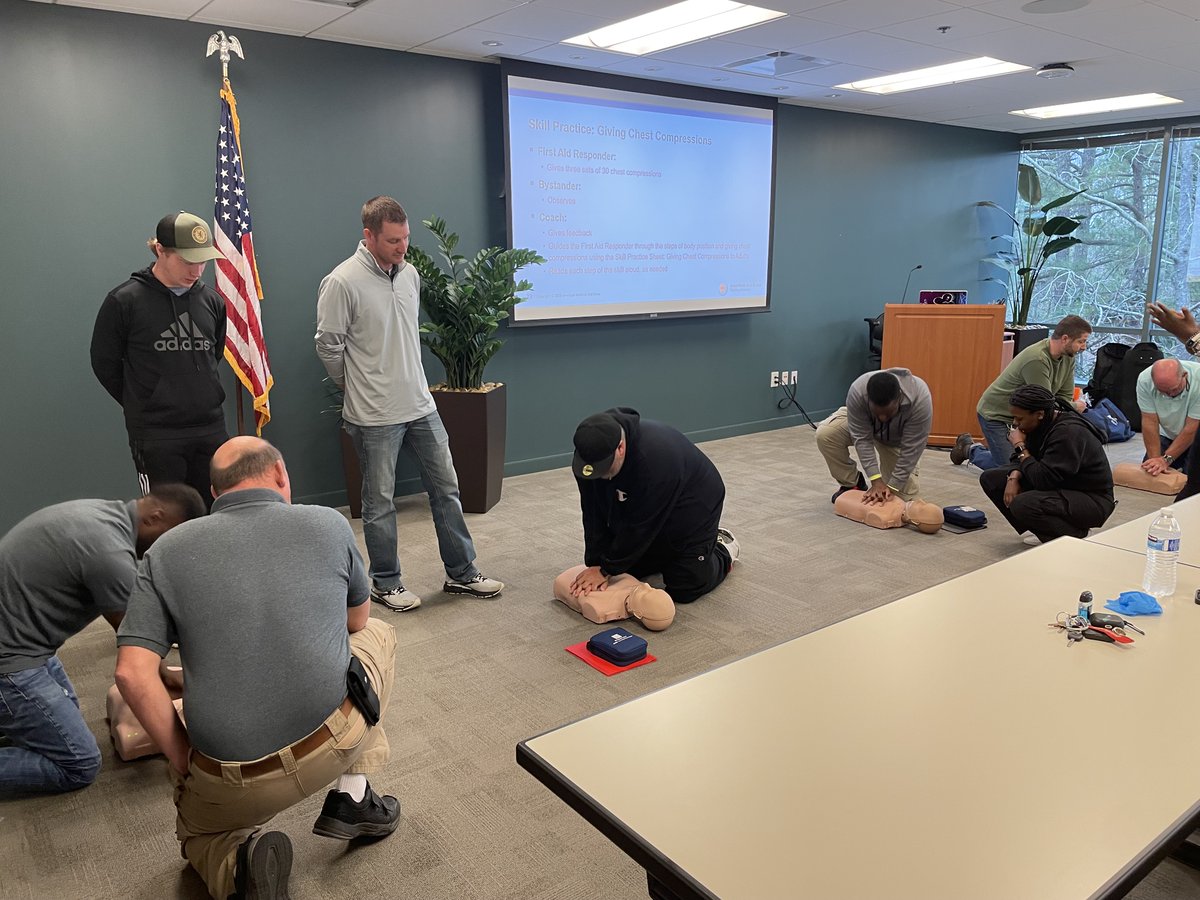 Oasis_CS's tweet image. Oasis emphasizes safety at every level — and maintains a frequent training schedule. Team members recently took advantage of the inclement weather by participating in first aid and CPR training.
