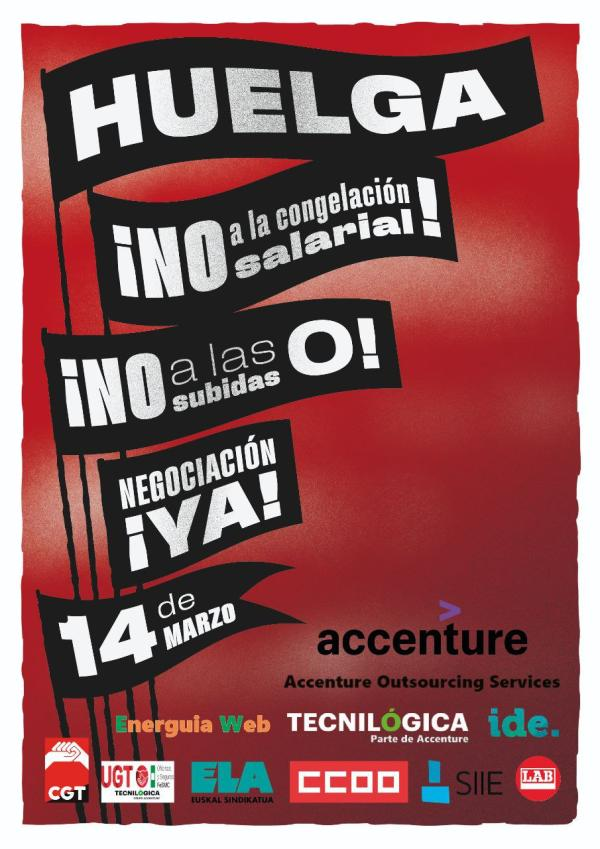 Informatica_CGT's tweet image. 🔜Vuelve la huelga al Grupo Accenture‼️
No a la congelación salarial
No a las subidas 0.0%
¡Negociación ya!
14-M Huelga Accenture
cgtinformatica.org/es/contenido/v…
#consultoría
#informática