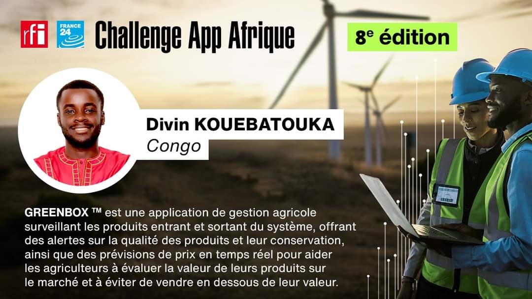 Divinkoueba1's tweet photo. PRESENTATION DES 10 FINALISTES 🌍📲🏆🌍👉 #JOUR2
Le jury de la 8e édition du Challenge App Afrique a annoncé ses résultats. Les dix candidatures retenues proviennent du Congo, du Tchad, du Maroc, du Burkina Faso... GreenBox de Divin KOUEBATOUKA ! 
https://t.co/G5mRLz8S4B https://t.co/IuMU6OqHpa