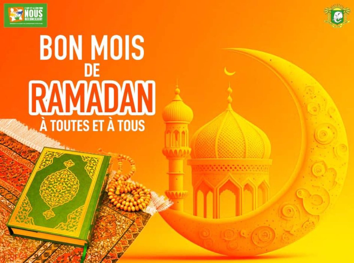 FRemarck13's tweet photo. Bon mois béni dans la Paix et la Joie en #CIV et à travers le monde. 
#RamadanKareem 
#gratitude 
@MINCF_CI 
#FR225 https://t.co/J4hppMFSh9