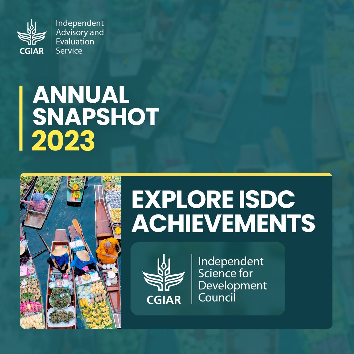 🌟 In 2023, ISDC experienced a dynamic year in which we positioned ourselves to contribute significantly to @CGIAR’s portfolio evolution in 2024 and delivered key commissioned research on megatrends. Explore more in the @IAES_CGIAR 2023 Annual Snapshot: bit.ly/4bK83Km