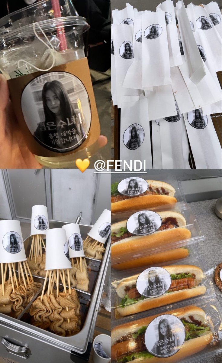 Food truck support from #Fendi 💛

#SongHyeKyo #DarkNuns