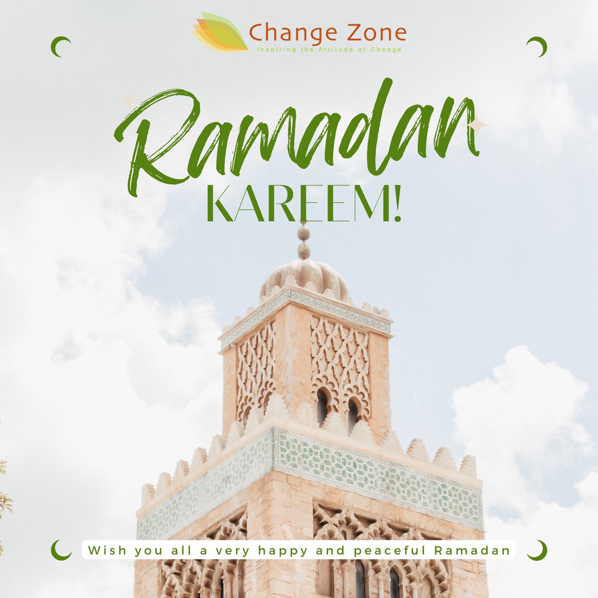 ChangeZone's tweet photo. يسر فريق  Change Zone أن يهنئكم بمناسبة حلول شهر رمضان المبارك

كل عام وانتم بخير

رمضان كريم 🌙

أعادهُ اللهُ علينا وعليكم باليُمن والبركات

#RamadanKareem https://t.co/7BnELONkGM