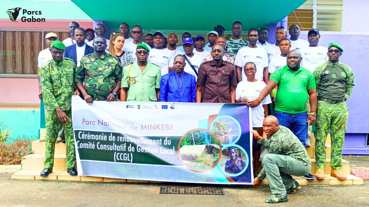 Parcs_Gabon's tweet photo. L'#ANPN, avec le soutien du projet #MIKE, a organisé l'élection du nouveau Bureau Exécutif du Comité Consultatif de Gestion Locale (CCGL) du parc national Minkébé (#CCGL) à Oyem, dans l'optique de dynamiser la gouvernance locale. https://t.co/PkbFeJUWgP