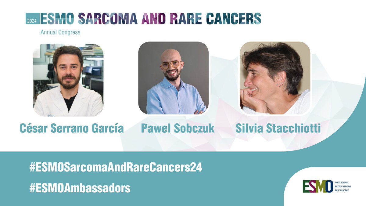 ESMO - Eur. Oncology (@myesmo) on Twitter photo #ESMOSarcomaAndRareCancers24: Stay abreast of the latest scientific findings on #sarcoma and #RareCancers brought to you by the #ESMOAmbassadors & become part of the conversation. #scmsm #RareCancer <a href="/DrCeSarcoma/">César Serrano García</a> <a href="/pawel_sobczuk/">Pawel Sobczuk</a> <a href="/SilviaStacchia/">Silvia Stacchiotti</a>
📌 ow.ly/KwzY50QLxgI #ESMOSarcomaAndRareCancers24: Stay abreast of the latest scientific findings on #sarcoma and #RareCancers brought to you by the #ESMOAmbassadors & become part of the conversation. #scmsm #RareCancer <a href="/DrCeSarcoma/">César Serrano García</a> <a href="/pawel_sobczuk/">Pawel Sobczuk</a> <a href="/SilviaStacchia/">Silvia Stacchiotti</a>
📌 ow.ly/KwzY50QLxgI