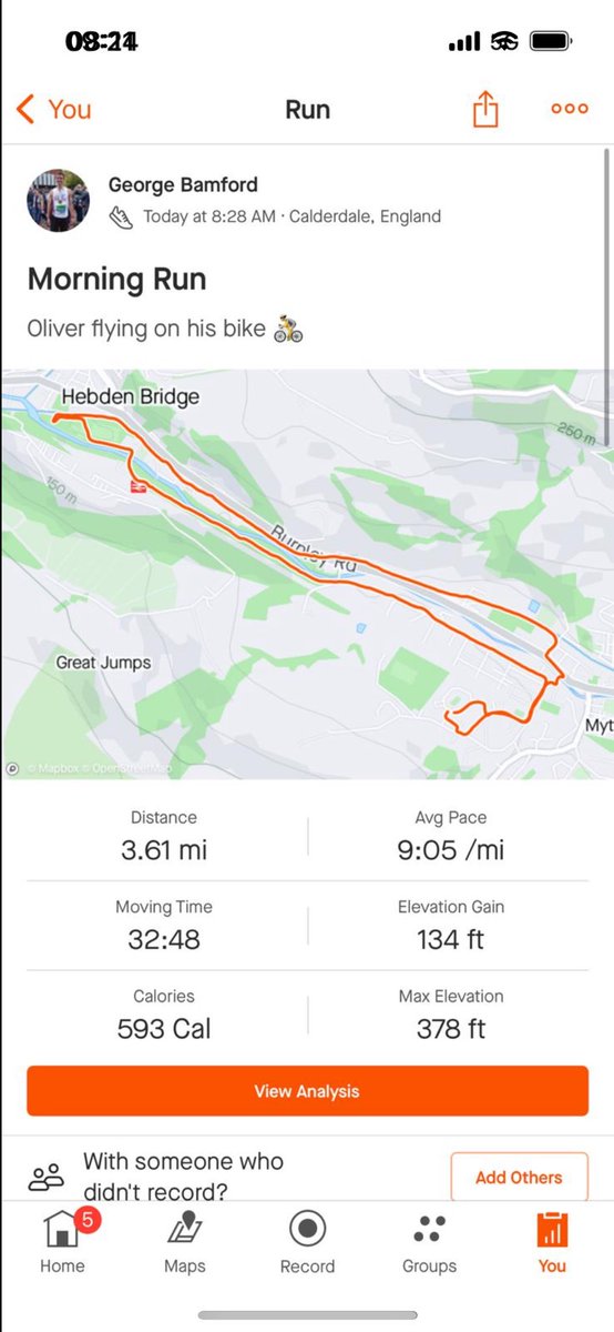 TCLTHouses's tweet photo. Oliver B adding another 5.81 km for team Wainhouse over the weekend on his bike!🔴 https://t.co/oZ22tvlmV8