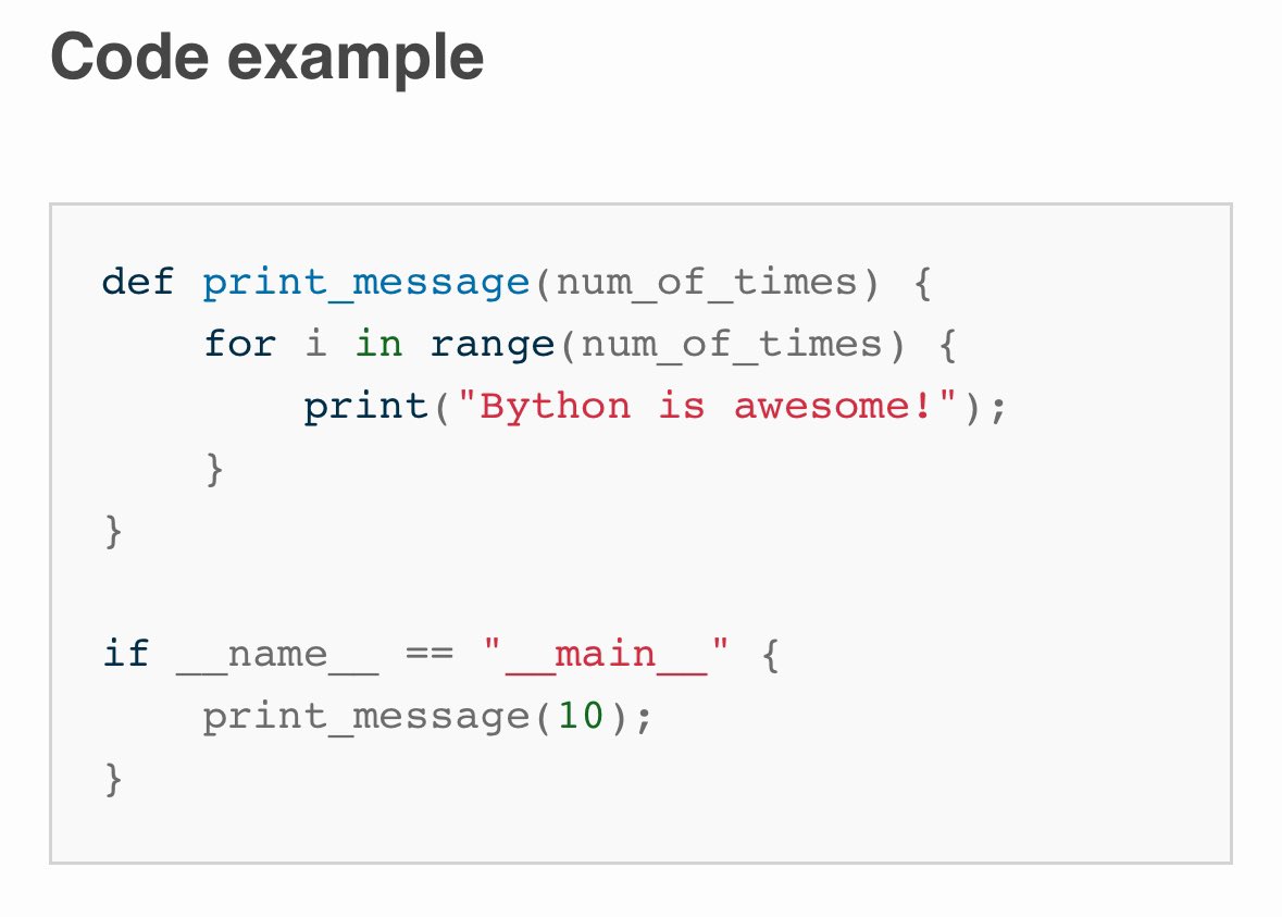 OMG. This is the real deal. Bython: Python with braces. Because Python is awesome, but whitespace is awful. Bython is a Python preprosessor which translates curly brackets into indentation. Would you use this? pypi.org/project/Bython/